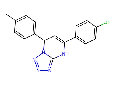 5-(4-Chlorophenyl)-7-(4-methylphenyl)-4,7-dihydrotetraazolo[1,5-a]pyrimidine structure