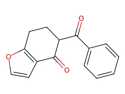 5-benzoyl-6,7-dihydro-1-benzofuran-4(5H)-one structure