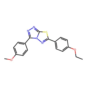 6-(4-Ethoxyphenyl)-3-(4-methoxyphenyl)[1,2,4]triazolo[3,4-b][1,3,4]thiadiazole structure