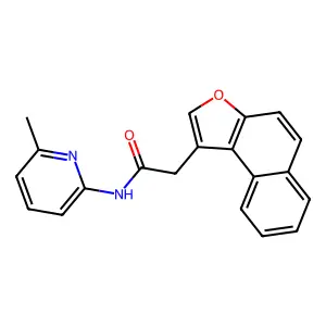 N-(6-methylpyridin-2-yl)-2-(naphtho[2,1-b]furan-1-yl)acetamide structure