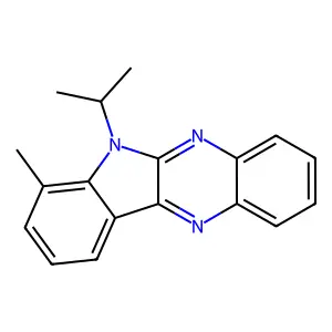 4-Methyl-5-(methylethyl)indolo[2,3-b]quinoxaline structure