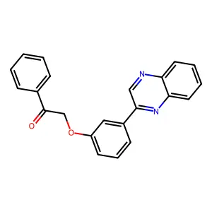 1-Phenyl-2-(3-quinoxalin-2-ylphenoxy)ethanone structure