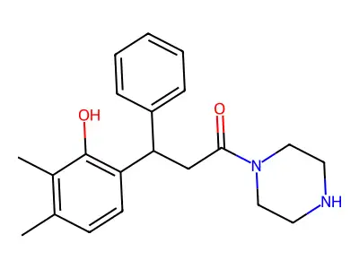 3-(2-Hydroxy-3,4-dimethylphenyl)-3-phenyl-1-piperazin-1-ylpropan-1-one structure