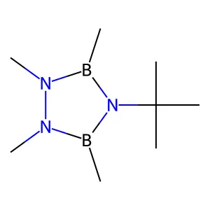 1,2,4,3,5-Triazadiborolidine, 4-(1,1-dimethylethyl)-1,2,3,5-tetramethyl- structure