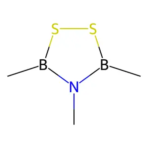 1,2,4,3,5-Dithiazadiborolidine, 3,4,5-trimethyl- structure