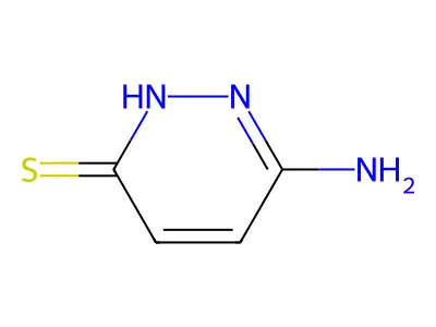 3-Pyridazinethiol, 6-amino- structure