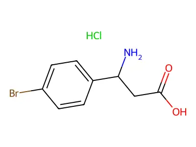 3-Amino-3-(4-bromophenyl)propanoic acid hydrochloride structure