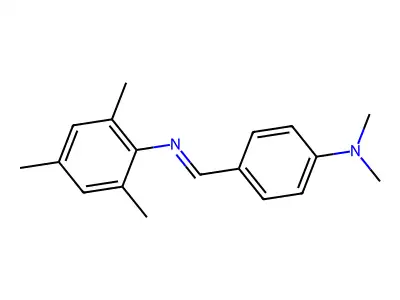 N,N-Dimethyl-alpha-(2,4,6-trimethylphenylimino)-P-toluidine structure
