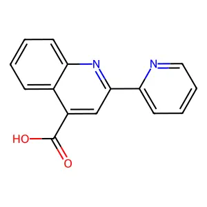 2-(2-吡啶基)喹啉-4-甲酸 structure