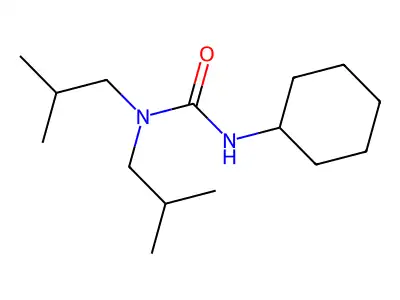 3-Cyclohexyl-1,1-diisobutylurea structure