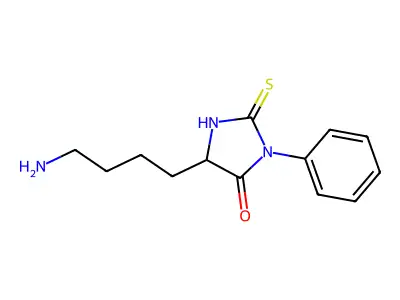 5-(4-Aminobutyl)-3-phenyl-2-sulfanylideneimidazolidin-4-one structure