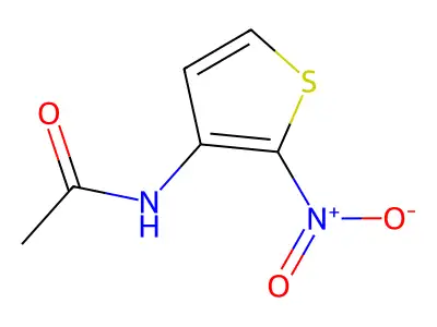 Acetamide, N-(2-nitro-3-thienyl)- structure