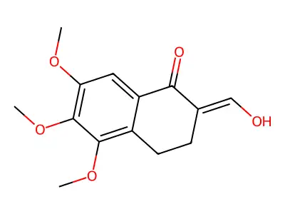 2-(Hydroxymethylidene)-5,6,7-trimethoxy-3,4-dihydronaphthalen-1-one structure