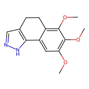 6,7,8-trimethoxy-4,5-dihydro-1H-benzo[g]indazole structure