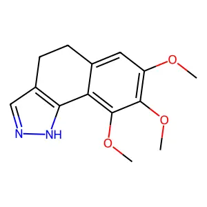 7,8,9-trimethoxy-4,5-dihydro-1H-benzo[g]indazole structure