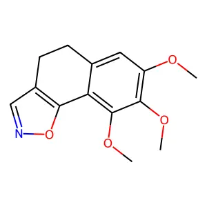 7,8,9-Trimethoxy-4,5-dihydronaphtho(2,1-d)isoxazole structure