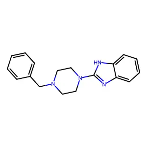2-(4-benzyl-piperazin-1-yl)-1H-benzoimidazole structure
