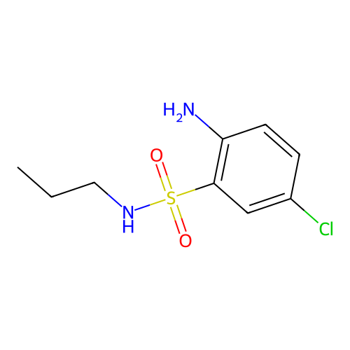 2-amino-5-chloro-N-propylbenzenesulfonamide structure