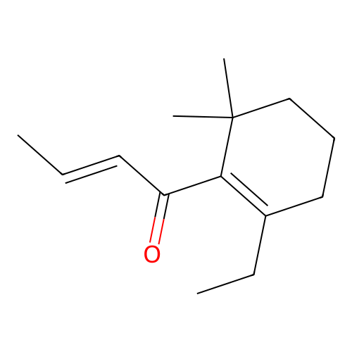 2-Buten-1-one, 1-(2-ethyl-6,6-dimethyl-1-cyclohexen-1-yl)-, (2E)- structure