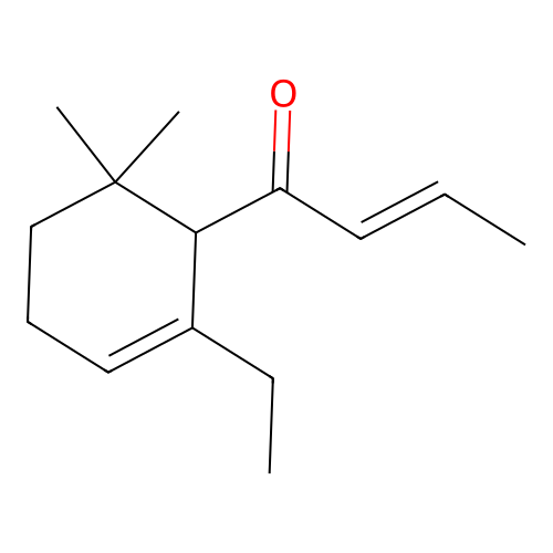 2-Buten-1-one, 1-(2-ethyl-6,6-dimethyl-2-cyclohexen-1-yl)-, (2E)- structure