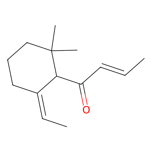 2-Buten-1-one, 1-[(6Z)-6-ethylidene-2,2-dimethylcyclohexyl]-, (2E)- structure