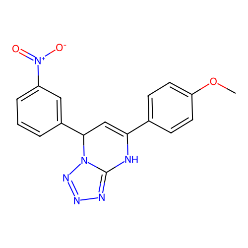 5-(4-Methoxyphenyl)-7-(3-nitrophenyl)-4,7-dihydrotetrazolo[1,5-a]pyrimidine structure