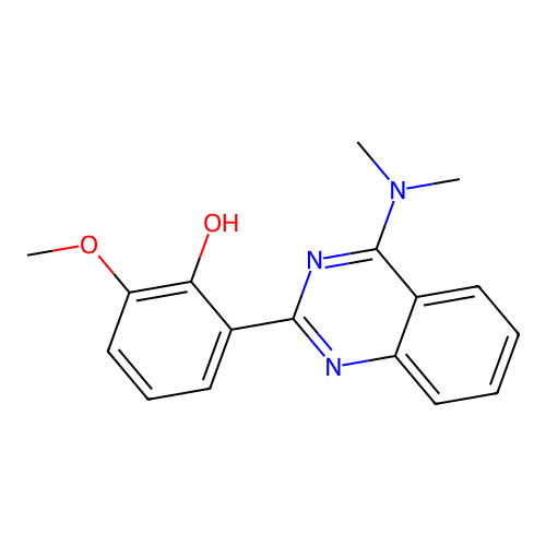 2-(4-(Dimethylamino)quinazolin-2-yl)-6-methoxyphenol structure