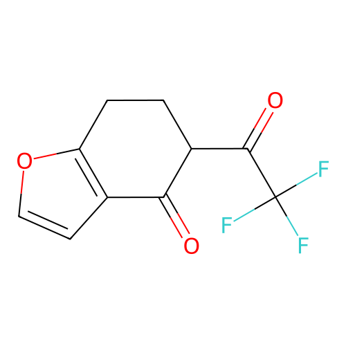 5-(trifluoroacetyl)-6,7-dihydro-1-benzofuran-4(5H)-one structure