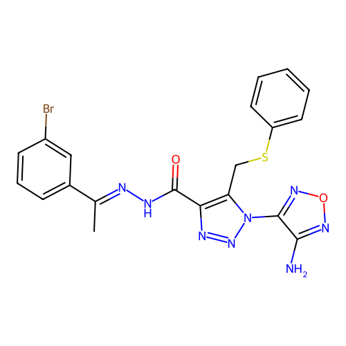 C20H17BrN8O2S structure