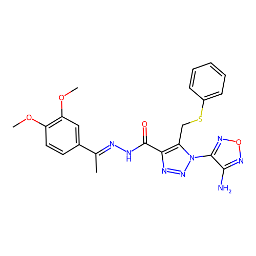 C22H22N8O4S structure