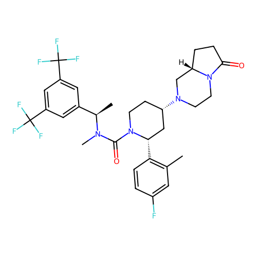Orvepitant structure