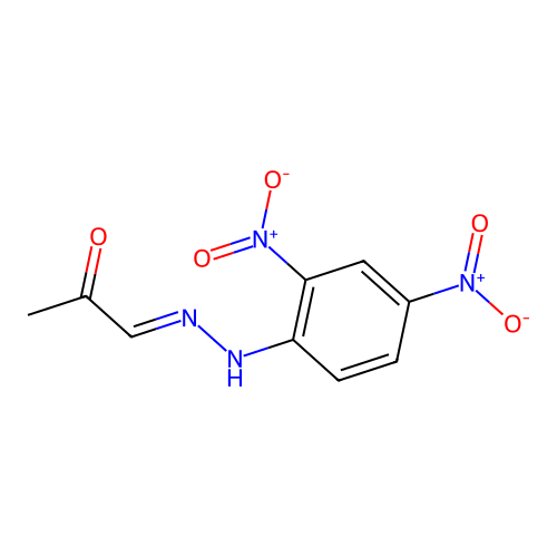 1-[(2,4-Dinitrophenyl)hydrazinylidene]propan-2-one structure