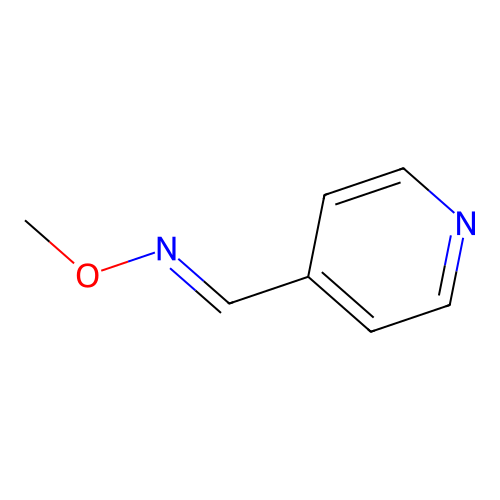 4-Pyridinecarboxaldehyde, O-methyloxime structure