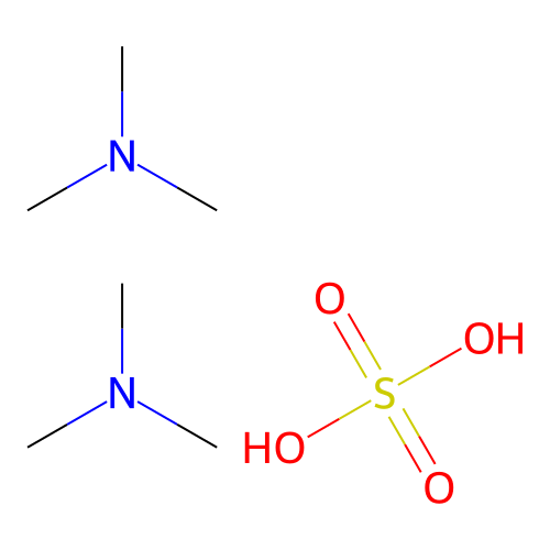 Methanamine, N,N-dimethyl-, sulfate (2:1) structure