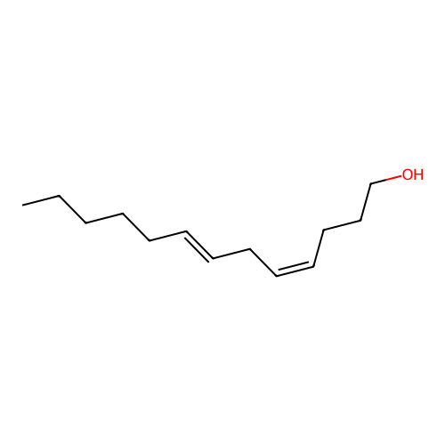 (Z,E)-Trideca-4,7-dien-1-ol structure