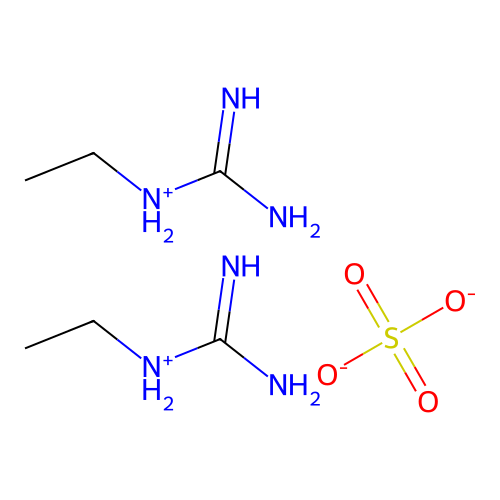 Carbamimidoyl(ethyl)azanium;sulfate structure