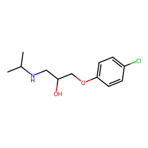 2-Propanol, 1-(p-chlorophenoxy)-3-isopropylamino- structure