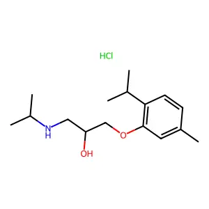 2-Propanol, 1-(isopropylamino)-3-(thymyloxy)-, hydrochloride structure