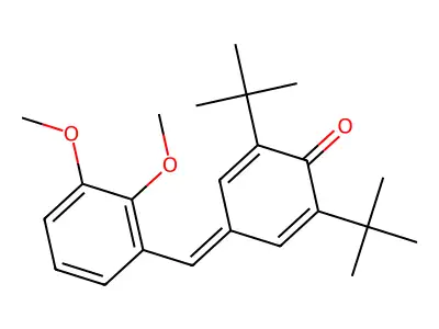 2,6-Ditert-butyl-4-[(2,3-dimethoxyphenyl)methylidene]cyclohexa-2,5-dien-1-one structure