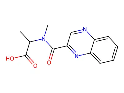 N-Methyl-N-(quinoxaline-2-carbonyl)alanine structure