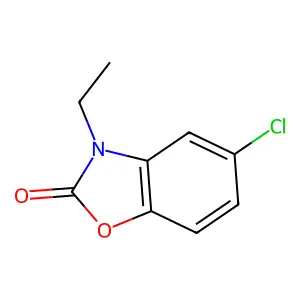 2-Benzoxazolinone, 5-chloro-3-ethyl- structure