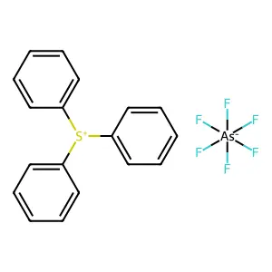 Sulfonium, triphenyl-, hexafluoroarsenate(1-) (1:1) structure