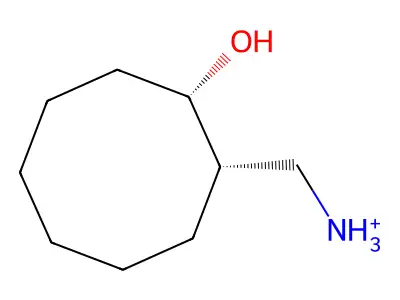 (1S,2S)-2-(aminomethyl)cyclooctan-1-ol, chloride structure