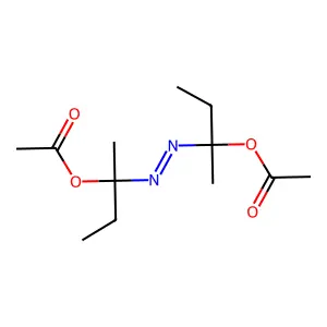 1,1'-Azobis(1-methylpropyl) diacetate structure