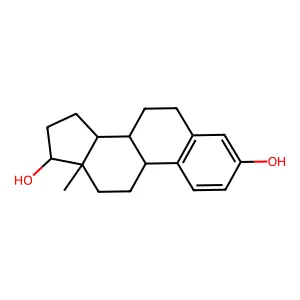 17α-雌二醇 structure