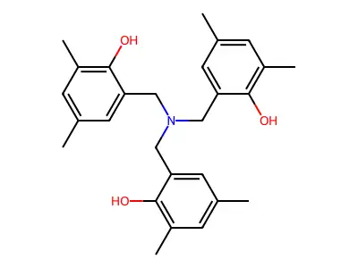 Tris(2-hydroxy-3,5-dimethylbenzyl)amine structure
