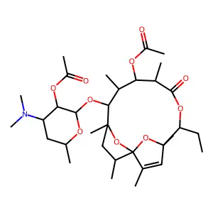 红霉内酯胺-2',3-二乙酸酯 structure