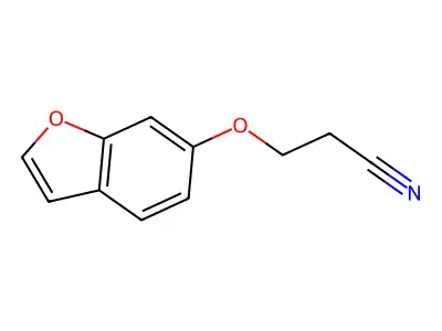 3-(1-Benzofuran-6-yloxy)propanenitrile structure