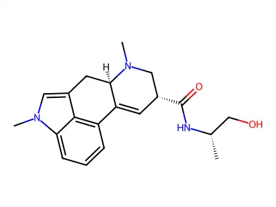 N-(1-Hydroxypropan-2-yl)-1,6-dimethyl-9,10-didehydroergoline-8-carboximidic acid structure