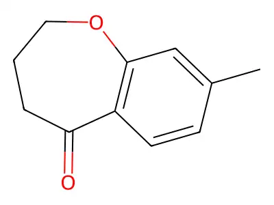 8-Methyl-2,3,4,5-tetrahydro-1-benzoxepin-5-one structure